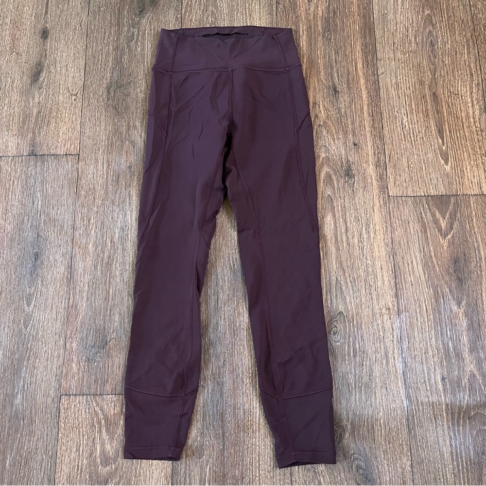 Lululemon Athletica in movement everlux 25” tight leggings plum shadow purple 4
